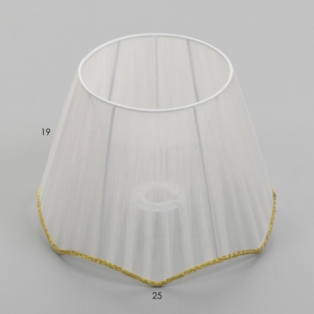 The lampshade "Bourgeois" White E27/E14 25x25x19 cm-3