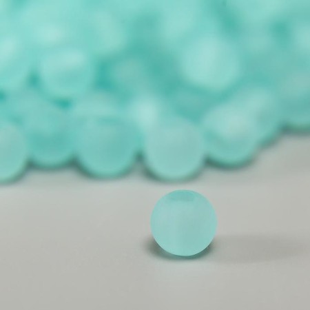 Set of matte beads "Astra" 6 mm, 20 g, turquoise-1