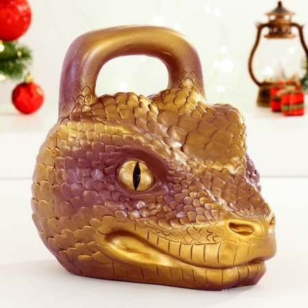 The piggy bank "Giry Snake" is brown, 20cm