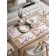 A set of napkins for setting the table "Color Sakura", rectangular, rounded edges, size 30x46 cm, 4 pcs