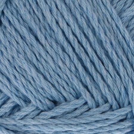 Yarn "soft cotton" 70% cotton, 30% nylon 220m/100g (015 blue)
