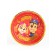 A disposable paper plate with embossing "Happy Birthday!", 18 cm, puppy patrol