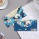 The envelope for the money "Magic moments!" glitter, blue flowers, 20.7x23 cm