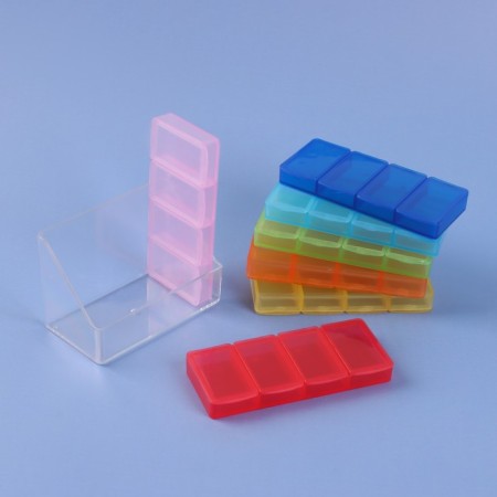 Airman - Organizer "Week", 7 containers of 4 sections, 8.5 × 7 × 4 cm, multi -colored-3