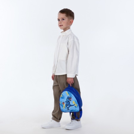 Children's backpack on the zipper "chosen", the color is blue-6
