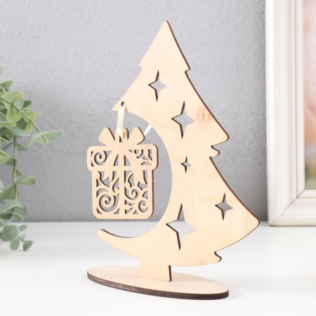 Souvenir "Christmas tree. Gift" 14x18.5 cm (set 3 parts)-2