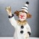 Polystone souvenir "Clown with heart in his hand" Black and white with gold 17.5x4.5x9.5 cm
