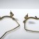 Earrings Metal "Faces" Profile, Color Gold