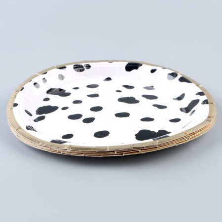 Paper plate "Spots", in a set of 6 pcs.-1