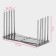 Kitchen holder for covers, pan, plates, stainless steel, 4 divisions