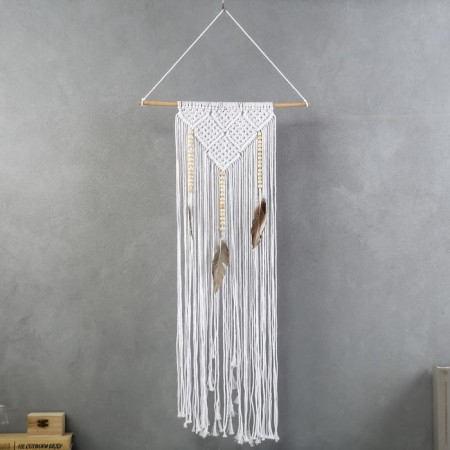 Dreams "Knitted Triangles" White 63x43 cm