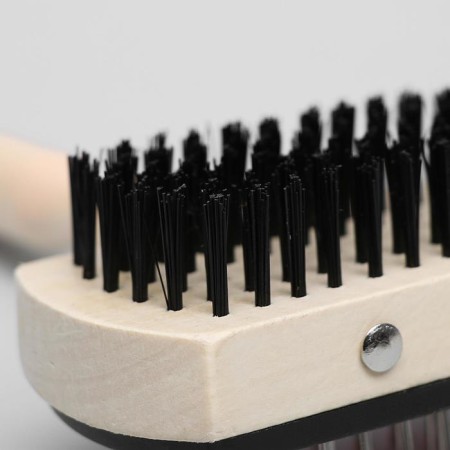 Bilateral brushes with a wooden handle, 10 x 17 cm-2