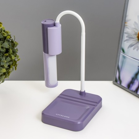 Lancer table lamp LED 3.5W USB batteries Violet 11x15x45 cm Risalux-6
