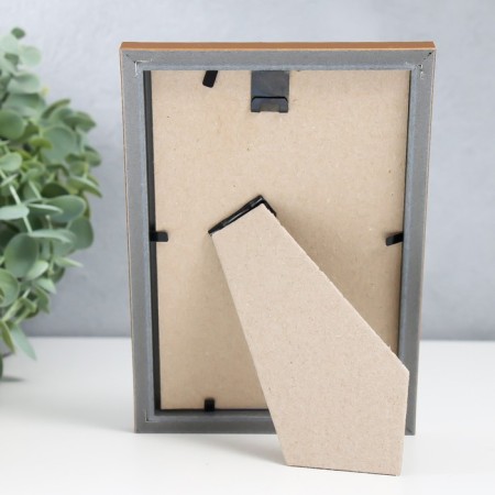Photo frame plastic "Rainbow" 10x15 cm, matte gold-3