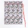 Gift bag "Snowmen with Christmas trees", p. 45 × 35 cm, organza