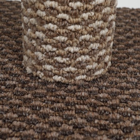 Cogute "Column" with a stove, looped carpet and jute, 40 x 40 x 70 cm-3