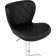 Barrier stool Porch metal/eco -leather, chrome/black 47x53x89 cm