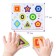 Soft puzzle for kids in the frame "Forms and colors", 8 details, crumb I