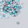 Decor "Semiobusins ​​and rhinestones. Blue gradient" d = 4 mm 10 g 200 pcs 5x2.5 cm