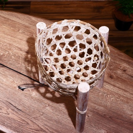 A pot under a pot 24x26x30 cm, bamboo-3