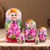 Matryoshka 5 puppet "Eva Spring" 14-15 cm, manual painting