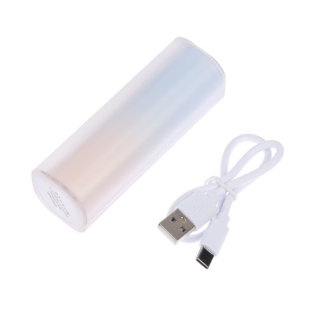 External battery Y213, 5000 mAh, USB, Type-C, 2 A, blue pink-8