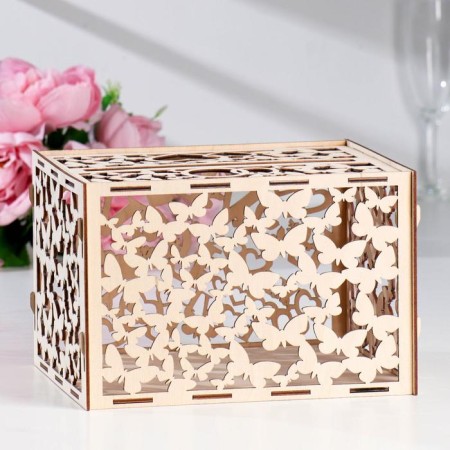 Wedding Bank "Love", wood, assembly, 24x19.5x16 cm-1