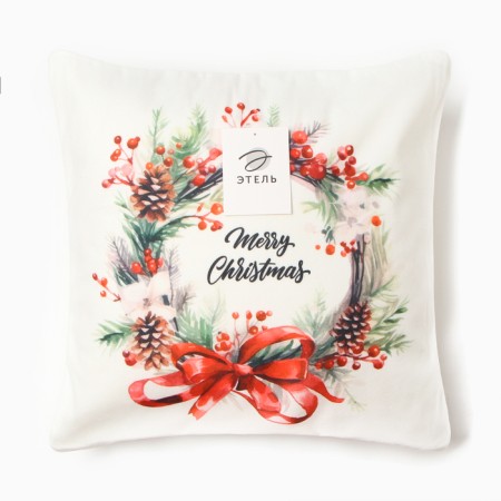 Czech on the pillow Ethel "Wreath", 40*40 cm, 100% polyester, velor-4