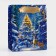 New Year. Package New Year's laminated "Christmas tree in the night", luxury, 11.5 x 14.5 x 6.5 cm.