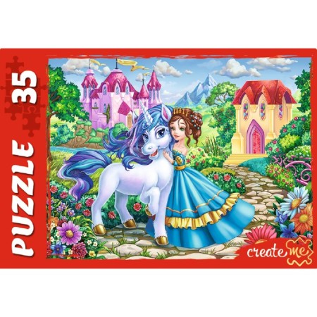 Puzzle "wonderful unicorns", 35 elements-1