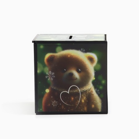 The piggy bank New Year's gift “New Year: make a desire” 7 x 7 cm-2
