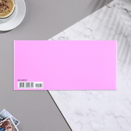 Money envelope "Universal" velvet, lilac background, 19x9.3 cm-2