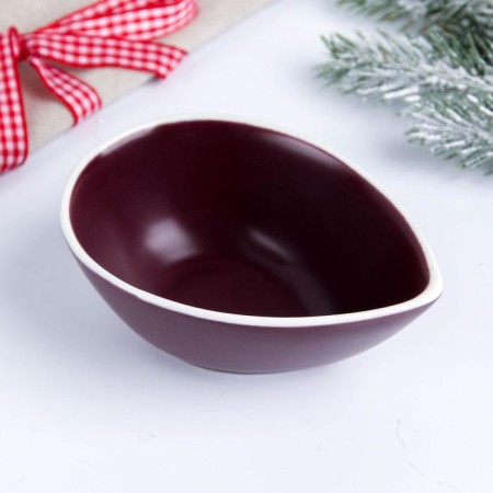 Saucer "everything will come true", raspberry, 10 x 7 cm-2