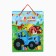 Gift package 3D "Happy Birthday!" 40x31x11.5 cm, blue tractor