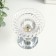 Glass of Glass for 1 candle "Elisius" oval leg 9x9x13 cm