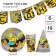 A set of paper utensils, for 6 people "Happy Birthday", transformers