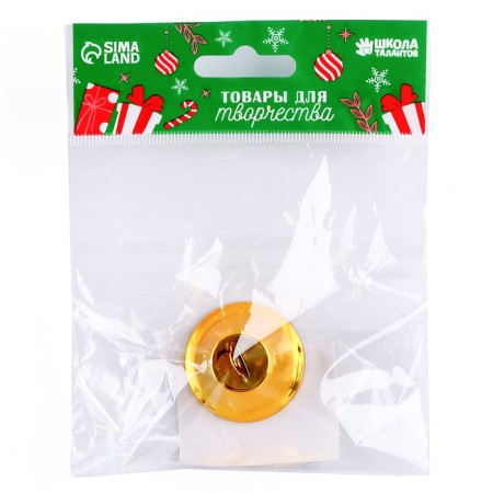 Bell for needlework, size 1 pc. - 3.8 cm, gold color-3