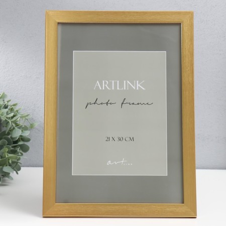 Photo frame plastic "Zlata" 21x30 cm, golden