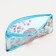 Cosmetic bag-penete on zipper, PVC, blue color