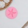 Mold "Sea Star", silicone, 8.5 × 8.5 × 1.5 cm, pink color