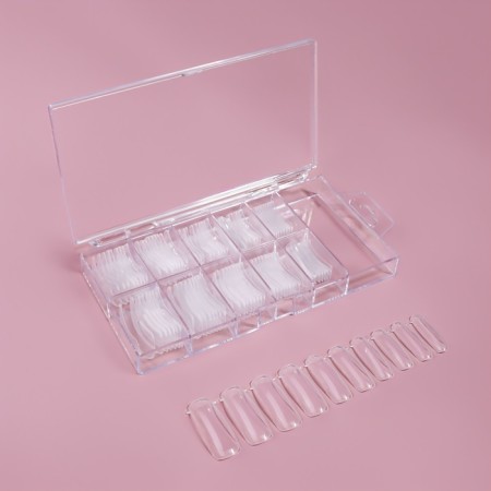 The upper forms for building in a container, 100 pcs, the color is transparent-1