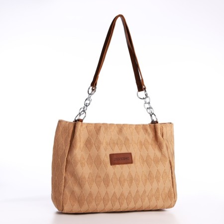Bag-tout on lightning, the color is light brown-2
