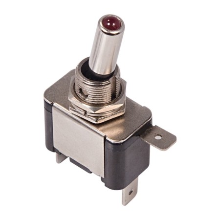 Tumbbler 12V 20A (3C) On -off single-pole with red LED backlight (ASW-07D) Rexant