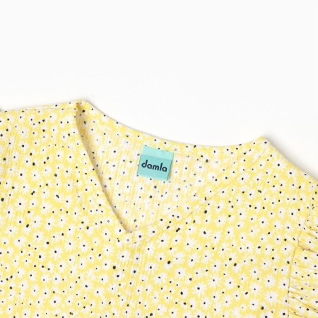 Kit for girls, yellow/lilac color, height 140 cm-1
