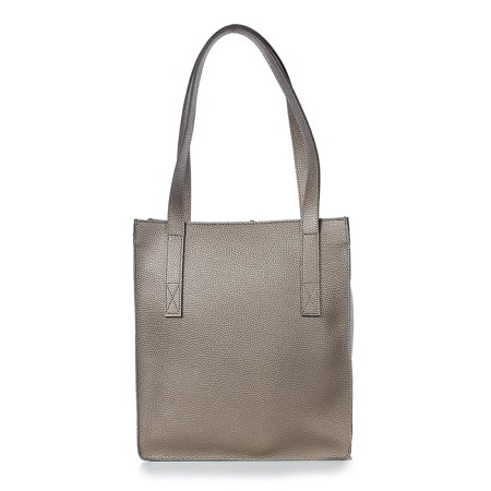 Female bag, artificial leather, 295x335x100 cm, platinum-2