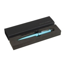 Automatic ball handle, 1.0 mm, BrunovisConti San Remo, blue rod, metal case Soft Touch Blue, in case