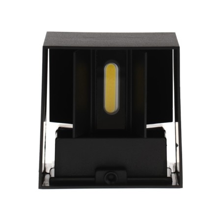 Facade lamp "Cube", FSD-062, 6 W, 4000K, Regulation. Ray, IP65, 220 V, plastic, black 100842-8