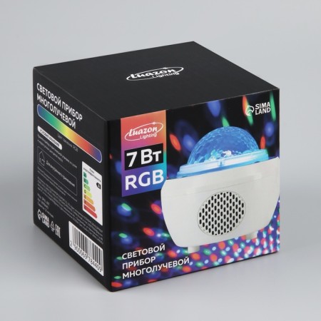 Light device "Discus-SAR" 11 cm, speaker, remote control, glow RGB, 5 V-13