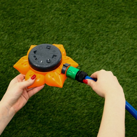 A multifunctional spray, 8 modes, under connector, plastic, “flower”, Greengo-14