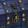Casket chest "Leo. With rivets" bright blue 16x15.5x22 cm